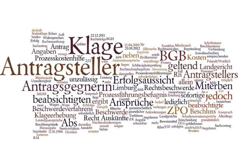 Klage - Widerspruch der Miterben