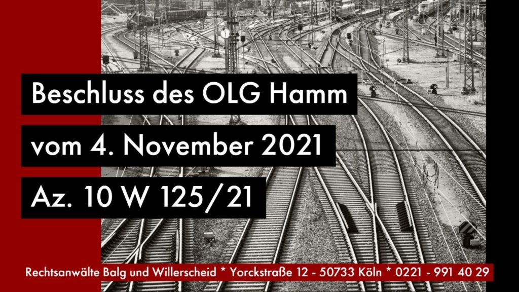 Erbschaftsteuer und Anfechtung der Erbschaftsannahme - OLG Hamm vom 04.11.2021 - 10 W 125/21 | Rechtsanwalt und Fachanwalt für Erbrecht Detlev Balg - Köln